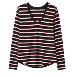 New - Universal Standard Long Sleeve Tee Rex Black, Red, and Bone Top